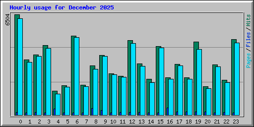 Hourly usage for December 2025