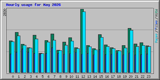 Hourly usage for May 2026